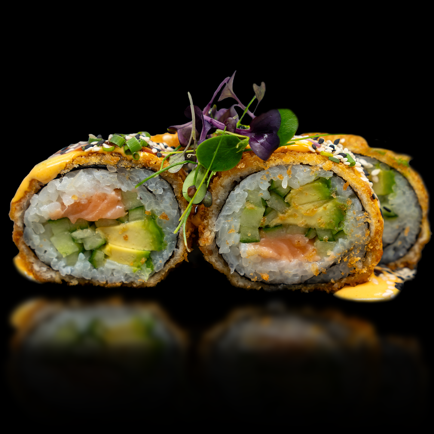 SALMON TEMPURA ROLL - 6 PIECES